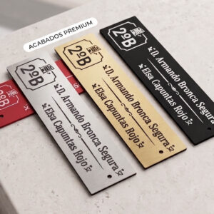 Placas de Bicapa Grabadas a Láser (0.8 mm)