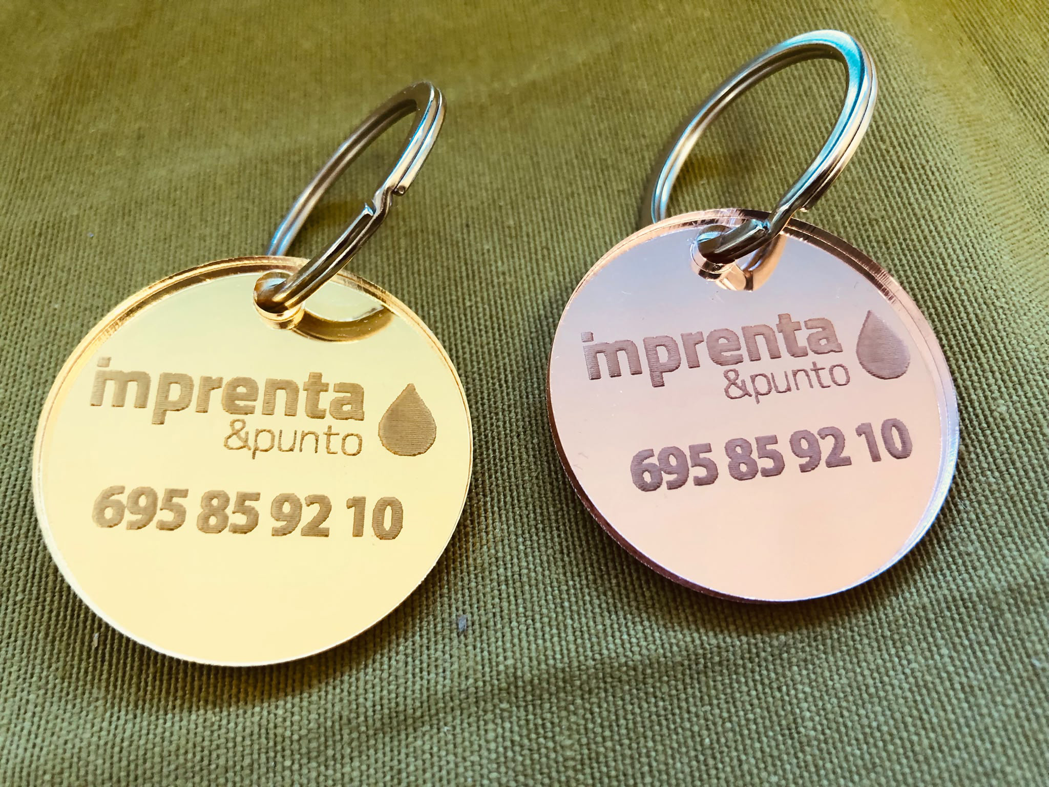 Llaveros de Metacrilato Espejo Personalizados